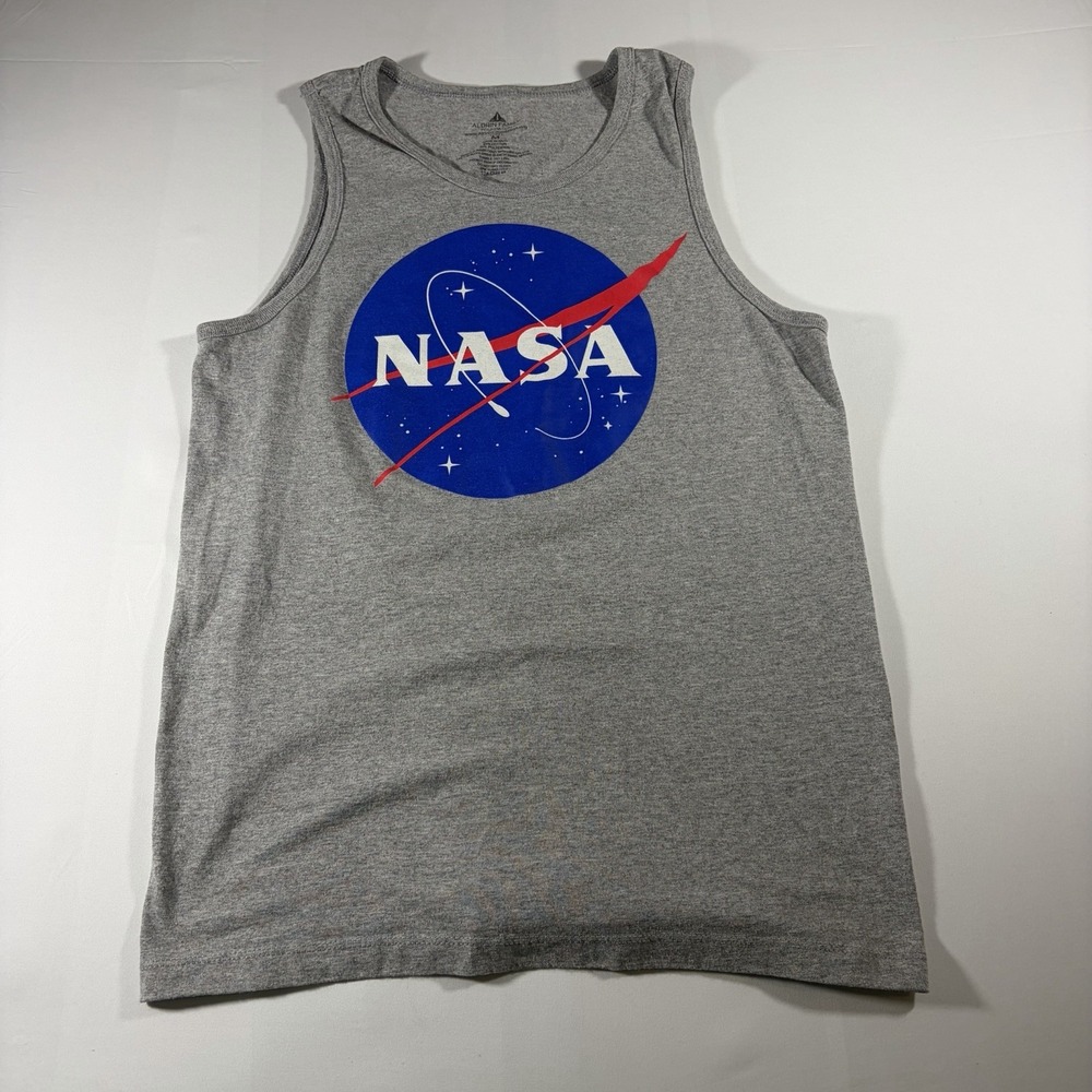 NASA SPACE FLIGHT STARS LOGO GRAY  MEDIUM TANK TOP SLEEVELESS T-SHIRT H958